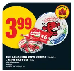 No Frills THE LAUGHING COW CHEESE 120-140 g or MINI BABYBEL 120 g offer