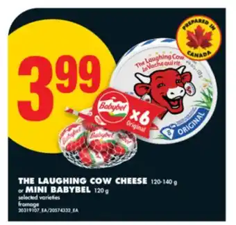 No Frills THE LAUGHING COW CHEESE 120-140 g or MINI BABYBEL 120 g offer