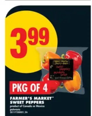 No Frills FARMER'S MARKET SWEET PEPPERS, PKG OF 4 offer