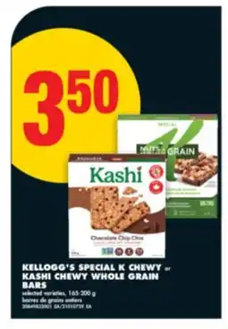 No Frills KELLOGG'S SPECIAL K CHEWY or KASHI CHEWY WHOLE GRAIN BARS, 165-200 g offer