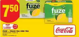 No Frills FUZE or PEACE TEA ICED TEA, 12x341 mL offer