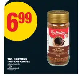 No Frills TIM HORTONS INSTANT COFFEE 100 g offer