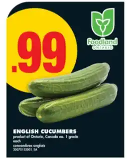 No Frills ENGLISH CUCUMBERS offer