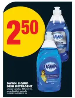 No Frills DAWN LIQUID DISH DETERGENT, 431/473 mL offer