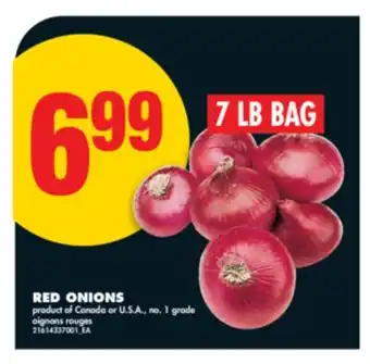 No Frills RED ONIONS, 7 LB BAG offer