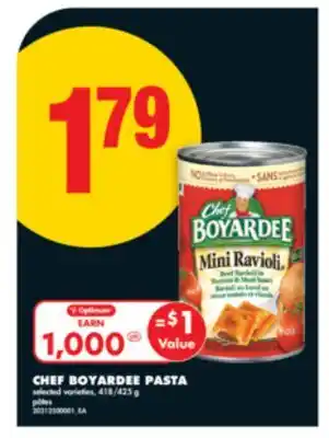 No Frills CHEF BOYARDEE PASTA, 418/425 g offer