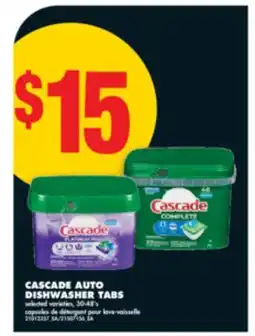 No Frills CASCADE AUTO DISHWASHER TABS 30-48' s offer