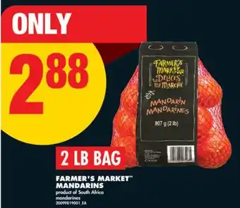 No Frills FARMER'S MARKET MANDARINS 2 LB BAG offer