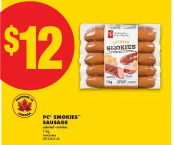 No Frills PC SMOKIES SAUSAGE 1 kg offer