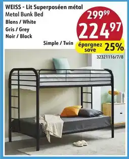 Sushi Shop Metal Bunk Bed offer