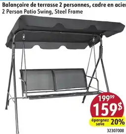 Sushi Shop 2 Person Patio Swing, Steel Frame offer