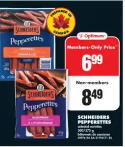 No Frills SCHNEIDERS PEPPERETTES 300/375 g offer