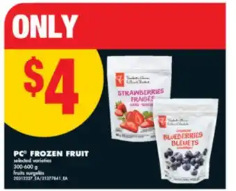 No Frills PC FROZEN FRUIT, 300-600 g offer