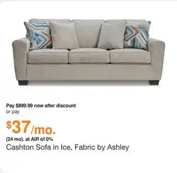 Ashley Furniture Cashton Sofa in Ice, Fabric by Ashley offer