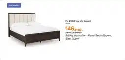 Ashley Furniture Ashley Westonfort- Panel Bed in Brown, Size: Queen offer