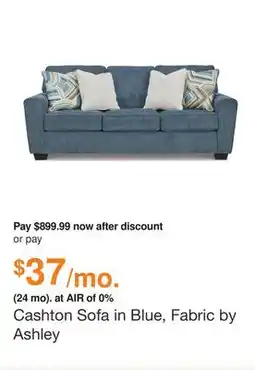 Ashley Furniture Cashton Sofa in Blue, Fabric by Ashley offer