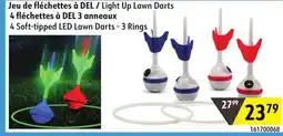 Sushi Shop Light Up Lawn Darts, 4 Soft-tipped LED Lawn Darts - 3 Rings offer