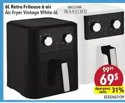 Sushi Shop Air Fryer Vintage White 6L offer