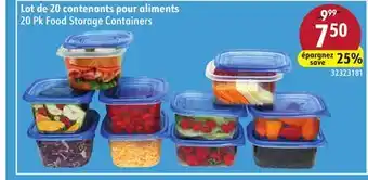 Sushi Shop 20 Pk Food Storage Containers offer