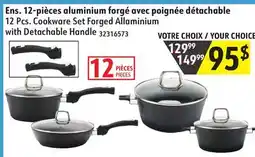 Sushi Shop 12 Pcs. Cookware Set Forged Allaminium with Detachable Handle offer