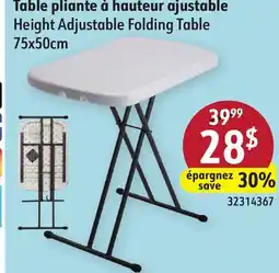 Sushi Shop Height Adjustable Folding Table offer