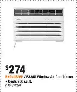 Home Depot EXCLUSIVE VISSANI Window Air Conditioner • Cools 350 sq.ft offer
