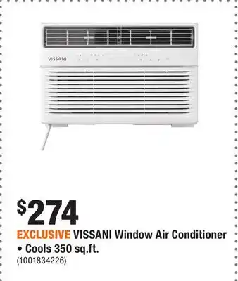 Home Depot EXCLUSIVE VISSANI Window Air Conditioner • Cools 350 sq.ft offer