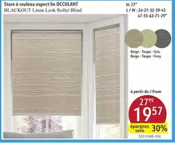 Sushi Shop BLACKOUT Linen Look Roller Blind offer