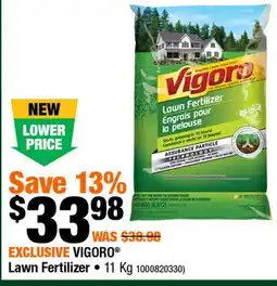 Home Depot Vigoro Lawn Fertilizer offer