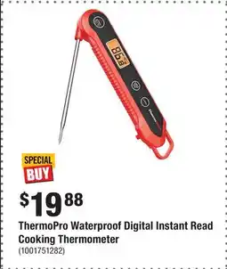 Home Depot ThermoPro Waterproof Digital Instant Read Cooking Thermometer offer