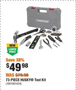 Home Depot 73-PIECE HUSKY Tool Kit offer