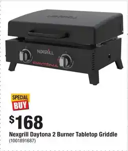 Home Depot Nexgrill Daytona 2 Burner Tabletop Griddle offer