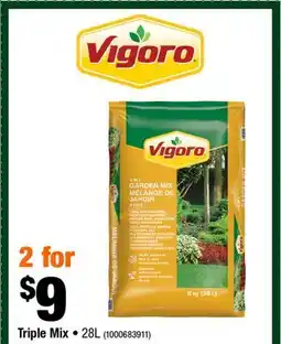 Home Depot Vigoro Triple Mix offer