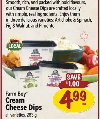 Farm Boy Farm Boy Cream Cheese Dips offer