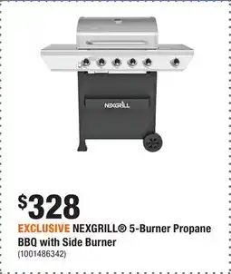 Home Depot EXCLUSIVE NEXGRILL 5-Burner Propane BBQ with Side Burner offer