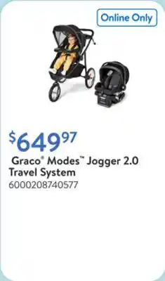 Walmart Graco Modes Jogger 2.0 Travel System offer
