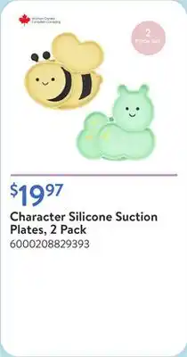 Walmart Character Silicone Suction Plates, 2 Pack offer