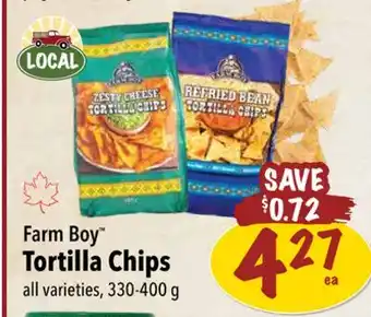 Farm Boy Farm Boy Tortilla Chips all varieties, 330-400 g offer