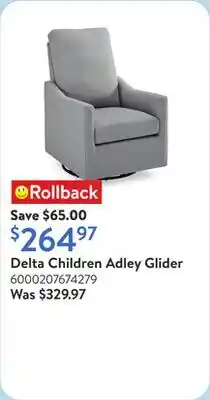 Walmart Delta Children Adley Glider offer