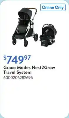 Walmart Graco Modes Nest2Grow Travel System offer