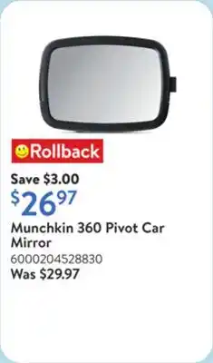 Walmart Munchkin 360 Pivot Car Mirror offer