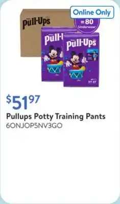 Walmart Pullups Potty Training Pants offer
