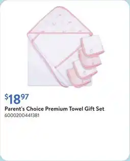 Walmart Parent's Choice Premium Towel Gift Set offer