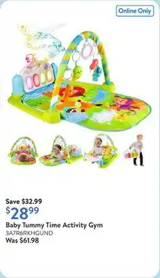 Walmart Baby Tummy Time Activity Gym offer