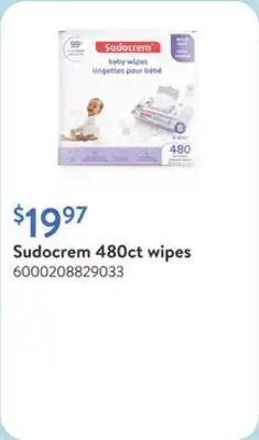 Walmart Sudocrem 480ct wipes offer