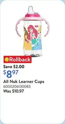 Walmart All Nuk Learner Cups offer