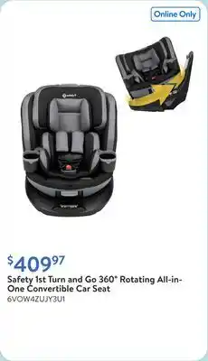 Walmart Safety 1st Turn and Go 360° Rotating All-in-One Convertible Car Seat offer