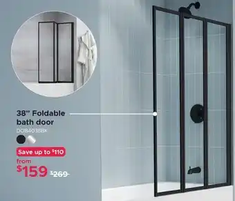 Bath Depot 38 Foldable bath door offer