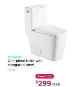 Bath Depot Howard One-piece toilet with elongated bowl offer