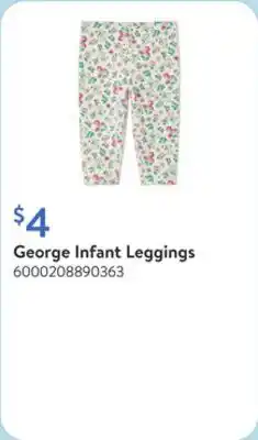 Walmart George Infant Leggings offer